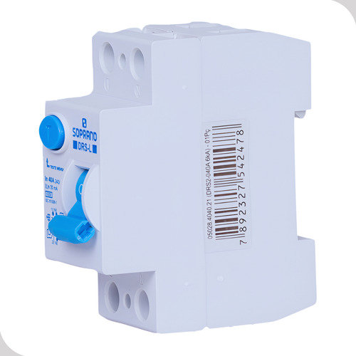 Interruptor Dif Res Soprano Drs2 L-040a 2 Polos Bifásico