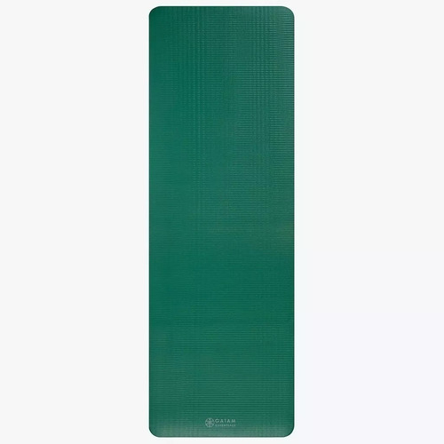 Mat De Yoga & Fitness 10mm / Con Correa / Colchoneta / Gaiam Color Verde