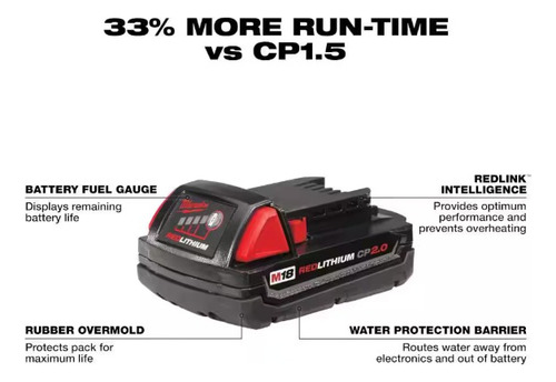 Milwaukee 48-11-1820 Bateria 2ah M18 (Usado)