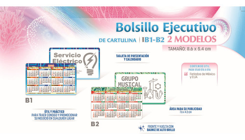 1000 Calendario Len D Bolsillo + Tu Impreso Personal Anli