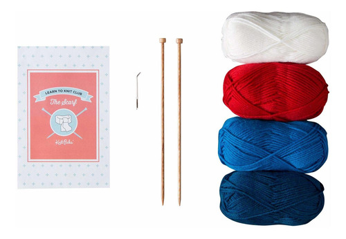 To Knit Club The Scarf Kit Punto Para Principiante