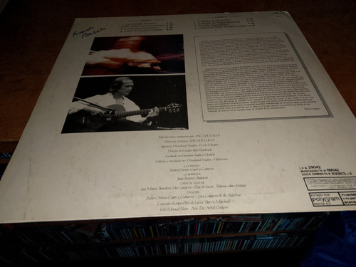 Paco De Lucía Siroco Lp Original Argentina 1987 (Usado)