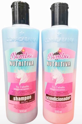 Shampoo + Acondicionador Bomba Nutritivo 500 Ml
