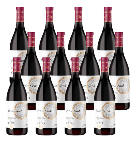 Caja De 12 Vino Tinto La Cetto Petit Syrah 750 Ml