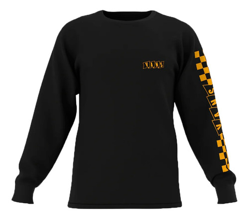 Remera Vans Lifestyle Hombre Benchwarmer Ls Neg-am Fuk