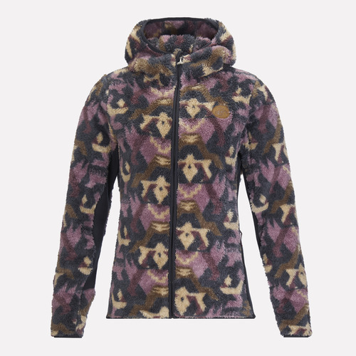 Chaqueta Mujer Haka Honu Calur-oso Print Burdeo