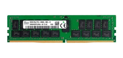 Memória Ram 32gb Ddr4 2666mhz Ecc - Dell Poweredge - T430
