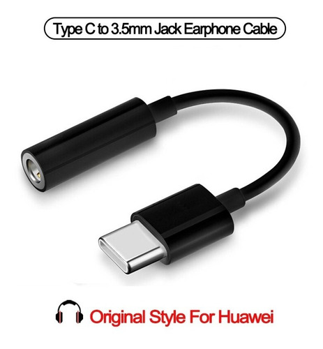 Cable Adaptador Usbc A Jack3.5mm Para Huawei Xiaomi Samsung