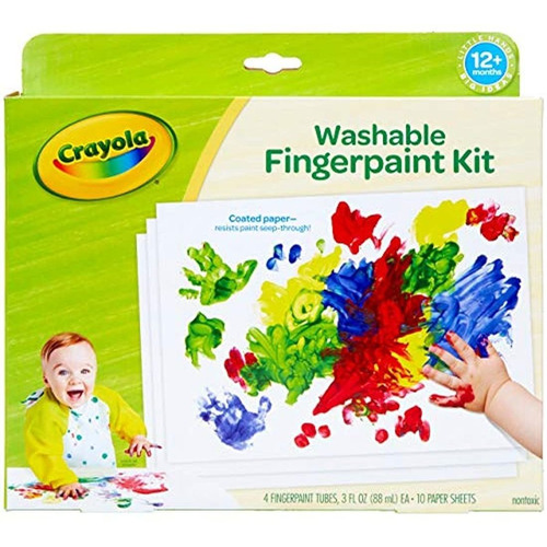Crayola My First Finger Paint Para Niños, Papel De Pintura,