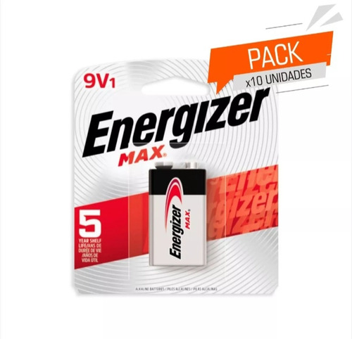 Bateria Energizer Max 9v X 10 Unidades Con Envío Gratis!