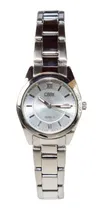 Comprar Reloj Mujer John L Cook Analogo Velvet Classic Acero 5703 Malla Plateado Bisel Plateado Fondo Blanco