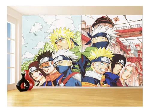 Papel De Parede Anime Naruto Mangá Personagens 4m² Nrt07