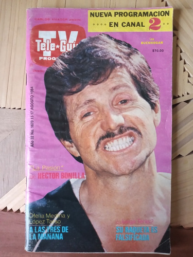 Hector Bonilla En Revista Teleguia Sergio Jimenez 1984