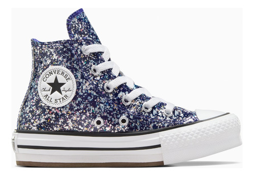 Zapatillas Para Niñas Ajuste Cordones Con Purpurina Converse