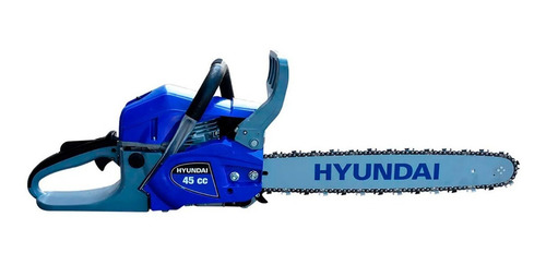 Motosierra Gasolina 18puLG La Ranchera Turbo455 Hyundai Color Azul