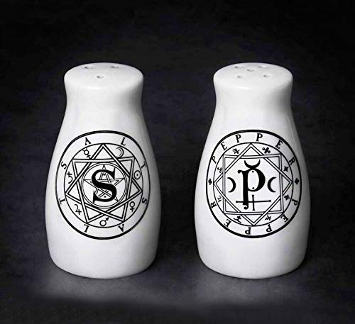 Pacific Giftware Sagrada Geometria Salero Pimentero Set