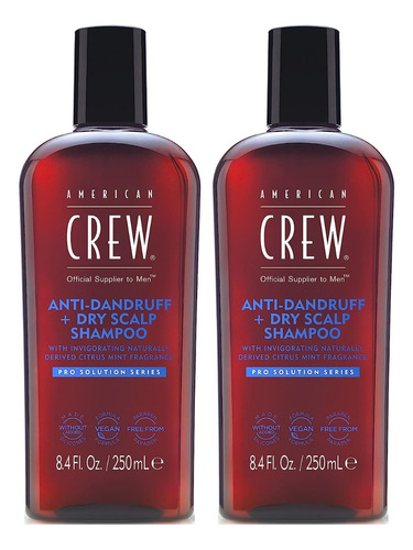 Dúo Shampoo Anticaspa Antidandruff Control American Crew Men