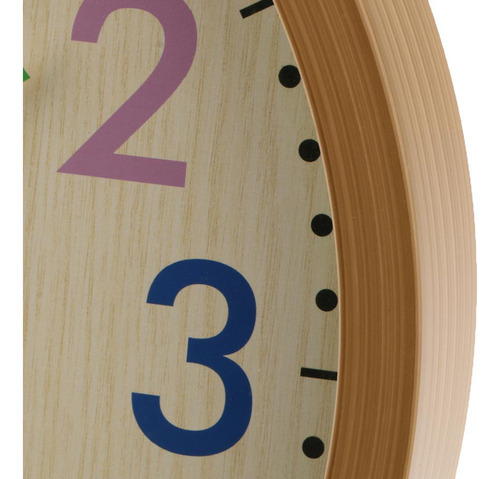 Fweaad Reloj De Pared De Cocina Retro Con Efecto De Madera