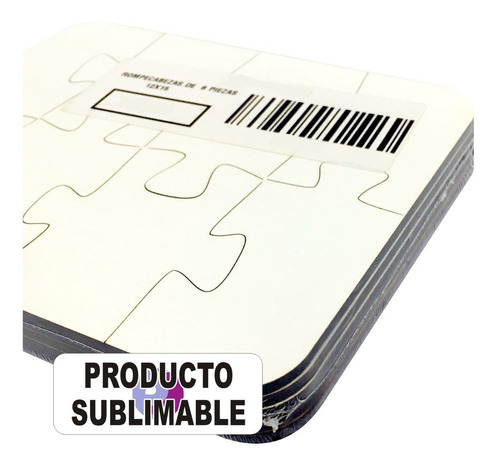Rompecabezas Sublimables Mdf 15x12 Cm 8 Piezas 5 Unidades