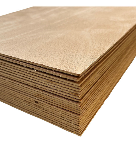 12 Pzas Madera Okume 2.5mm 30x40cm Manualidades Corte Laser