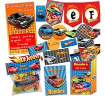Comprar Kit Imprimible Cumpleaños Hot Wheels Candy Bar Editable