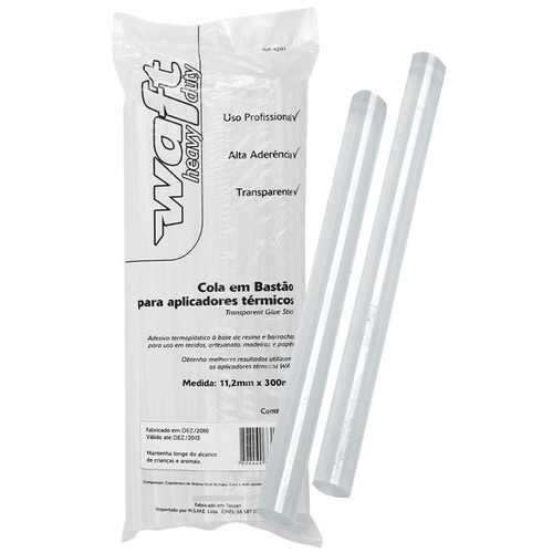 Cola Quente Bastão Grosso 11,2mm X 300 Mm 6201 Waft 1kg