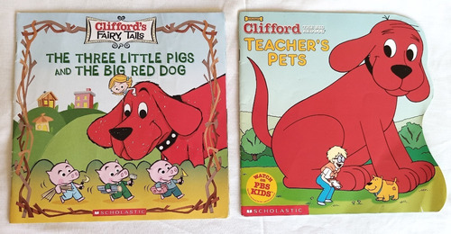 Libros 2 Ilustrados Clifford 2001. Monito Colección Perro 