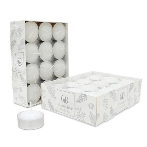 Velas De Noche, 1 Pack X 24 Velas Con 24 Con Latitas