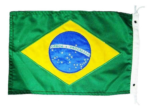 Bandeira Do Brasil P/ Lancha Barco 22 X 33 Cm