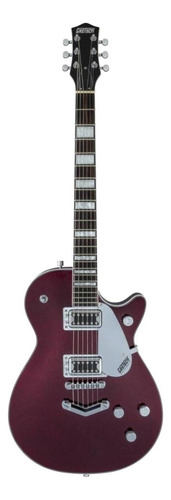 Guitarra eléctrica Gretsch Electromatic G5220 Jet BT de caoba dark cherry metallic brillante con diapasón de nogal negro