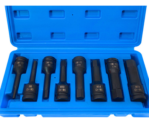 Juego De Enchufes De Impacto De Punta Hexagonal Allen Wrench