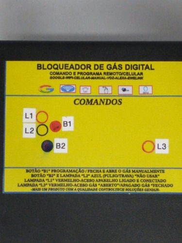 Bloqueador De Gas Para Fogões Etc. Blockgás Digital Wifi/voz