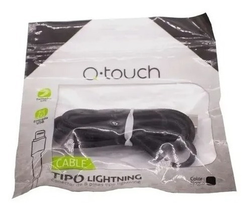 Cable Lightning Para iPhone Carga Rapida 1m Qtouch Qt006