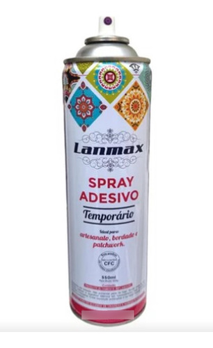 Cola Adesivo Spray Cola Descola Reposicionavel Lanmax 550ml
