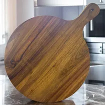 Comprar Pizza Pan Tabla Redonda Para Picar De Madera Cortar Y Picar