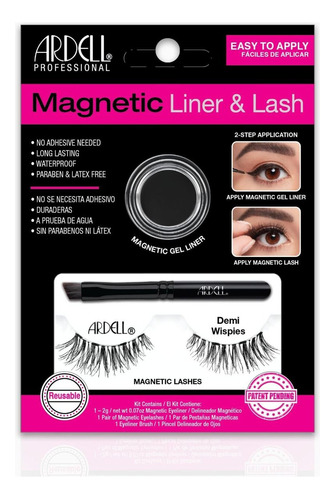 Set De Delineador Magnético Y Pestañas Ardell Demi Wispies