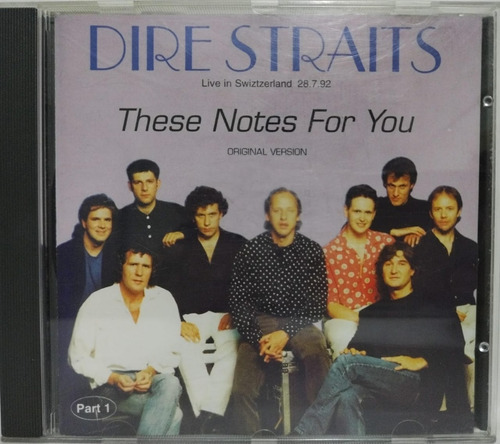 Dire Straits  These Notes For You - Part 1 Cd Italy