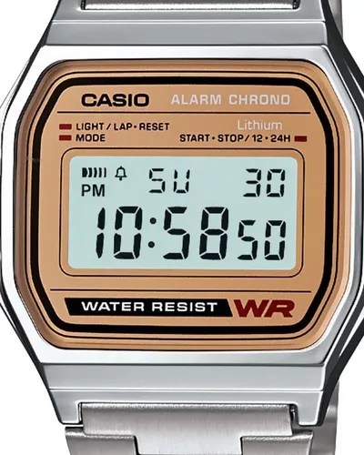 Reloj Casio Vintage Unisex Plateado Digital A158WEA-1EF