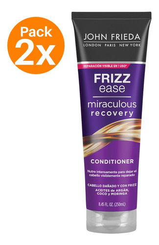 John Frieda Acondicionador Miraculous Rec. 250ml Pack 2 Uds