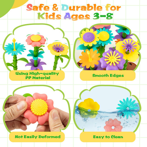 Juguetes De Jardín Juego De Construcción De Flores 272 Pieza