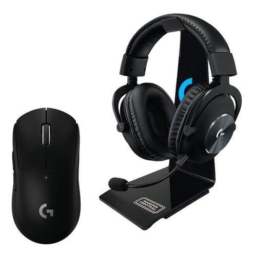 Combo Mouse Headset Logitech Pro Superlight + Pro X Wireless