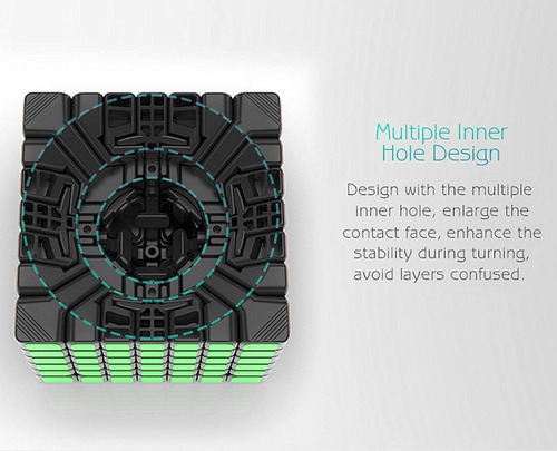 // A 7x7x7 Velocidad Cubo Cubo Mágico De Juguete Sin