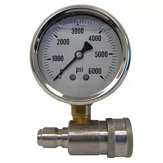 Uw16-pw173b Pressure Gauge & Adaptor For Pressure Washe...