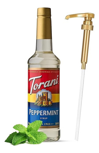Torani Jarabe Peppermint Menta Cafe Te Con Dispensador