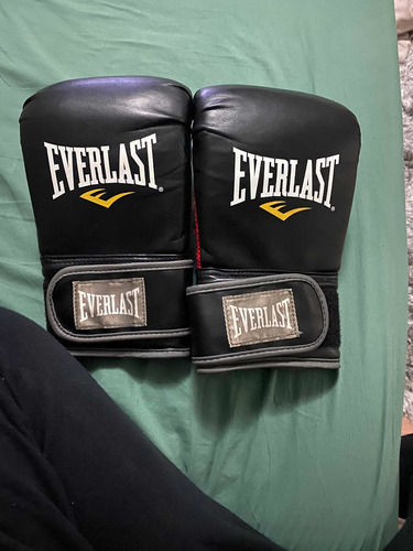 Luva Everlast Treino Mma Preto Luta, Mais A Bolsa