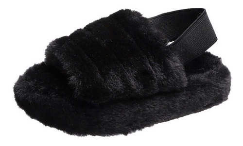 Chalas Pantuflas De Mujer Fluffy Peludas (varios Colores)