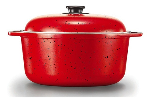 Olla Cacerola Cucina Donna 24cm Antiadherente Color Rojo