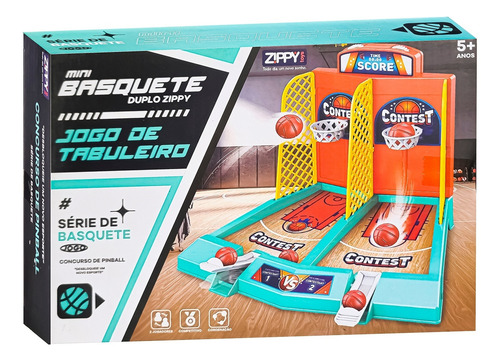 Mini Basketball Duplo Com Lançador E Placar - Zippy Toys