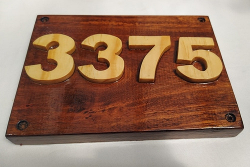 Imagen 2 de 2 de Números De Puerta, Carteles En Madera, Personalizados!