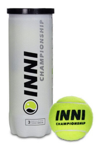 Imagem 1 de 1 de Bola De Tenis Championship Inni Tubo Com 3 Bolas